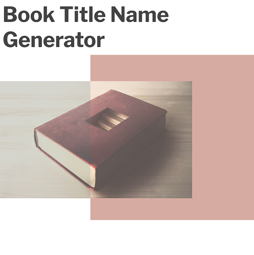 Random Book Title Generator